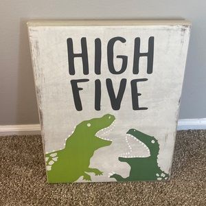 Dinosaur Wood box frame by Pillowfort